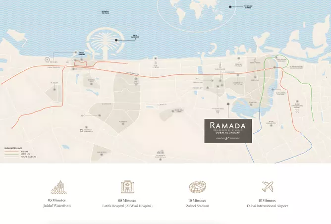 1 bedroom apartment in Al Jaddaf with Dubai Creek View view - Image 3